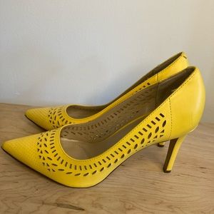 UNISA yellow pump high heels shoes